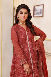 Xenia Formals Preesia Unstitched Chiffon 3Pc Suit D-04 DEHLEEZ