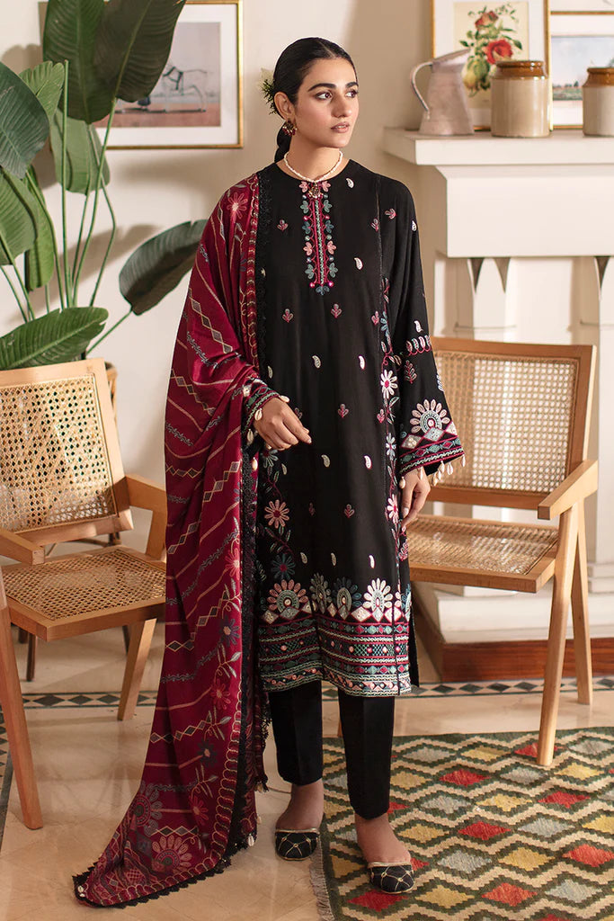 Cross Stitch Winter Edit Unstitched Khaddar 3Pc D-04 FOLK TALE