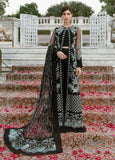 Afrozeh La Fushia Unstitched Luxury Chiffon 3Pc Suit LF-04 Nightingale - FaisalFabrics.pk