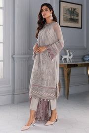 Jazmin Iris Luxury Formal Organza Unstitched 3PC Suit D-04 STELLA - FaisalFabrics.pk