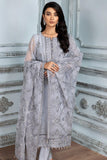 Alizeh Fashion Mah-e-Ru Unstitched Formal 3PC Suit D-04 Surmai - FaisalFabrics.pk