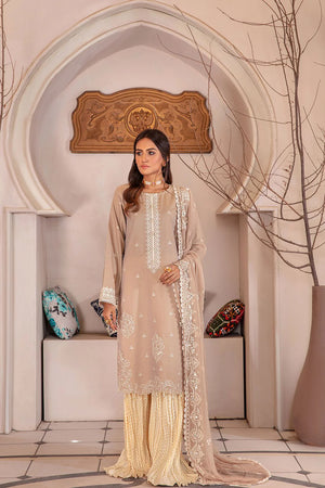 Zarish by Sanam Saeed Unstitched Embroidered Lawn 3Pc Suit D-04