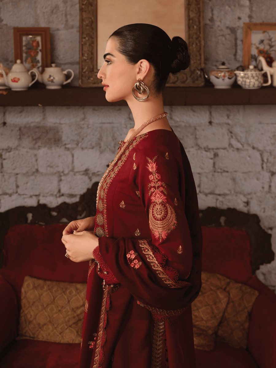 Rang Rasiya Premium Winter Unstitched Karandi 3Pc Suit D-04 EMILY