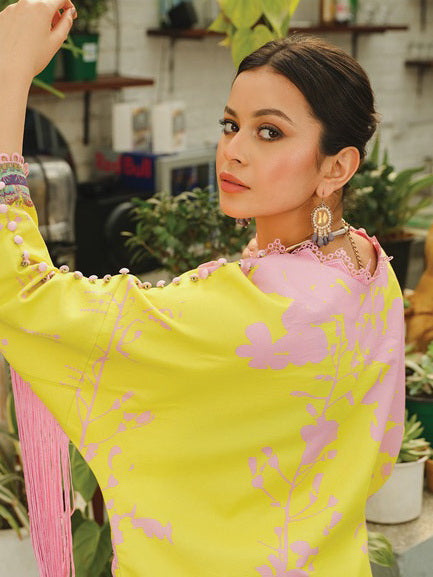 Rang Rasiya Tunic Digital Printed Lawn Unstitched Kurti D-04 Starling