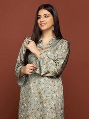 Labisa Silk di Kurti Unstitched Printed Silk 1Pc Shirt D-05