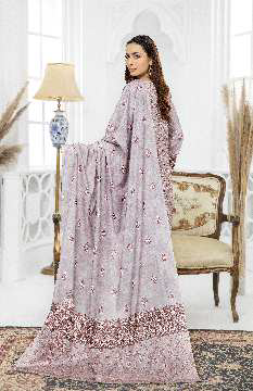 Al Kareem Shazmeen Prints Diamond Linen Unstitched 3Pc Suit D-05