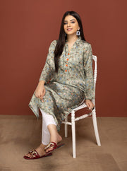 Labisa Silk di Kurti Unstitched Printed Silk 1Pc Shirt D-05