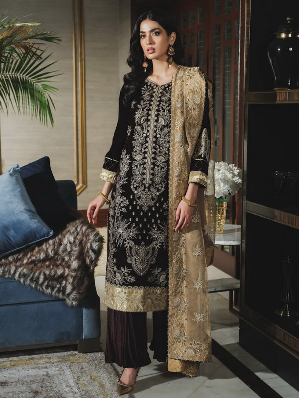 Rang Rasiya Tehwaar Unstitched Luxury Velvet 3Pc Suit D-05 Bakhtawar