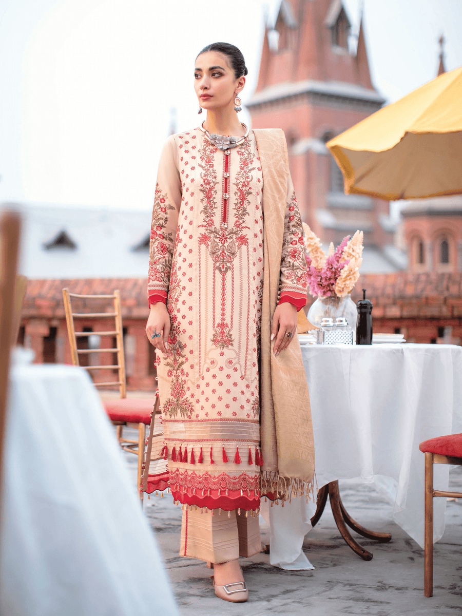 Rang Rasiya Premium Winter Unstitched Linen 3Pc Suit D-05 ISABEL