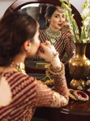 Afrozeh Shehnai Wedding Formals Embroidered 3Pc Suit D-05 Khastehgehri - FaisalFabrics.pk