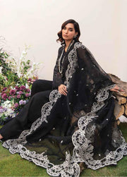 Afrozeh La Fuchsia Unstitched Festive Chiffon 3Pc Suit ALF-V1-05 KIERA