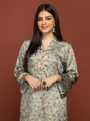 Labisa Silk di Kurti Unstitched Printed Silk 1Pc Shirt D-05