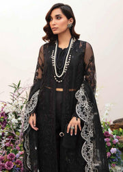 Afrozeh La Fuchsia Unstitched Festive Chiffon 3Pc Suit ALF-V1-05 KIERA