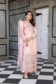 Alizeh Fashion Mahyar Embroidered Festive Chiffon 3PCS Suit D-05 Nur - FaisalFabrics.pk