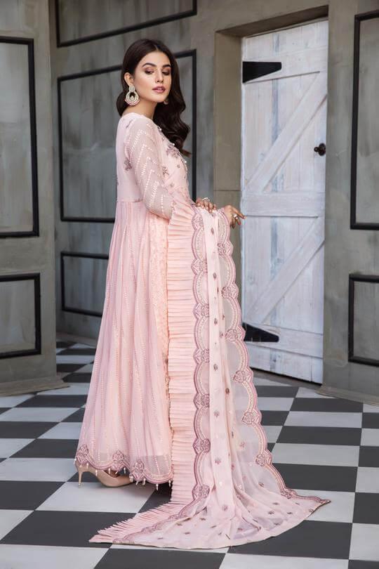 Alizeh Fashion Mahyar Embroidered Festive Chiffon 3PCS Suit D-05 Nur - FaisalFabrics.pk