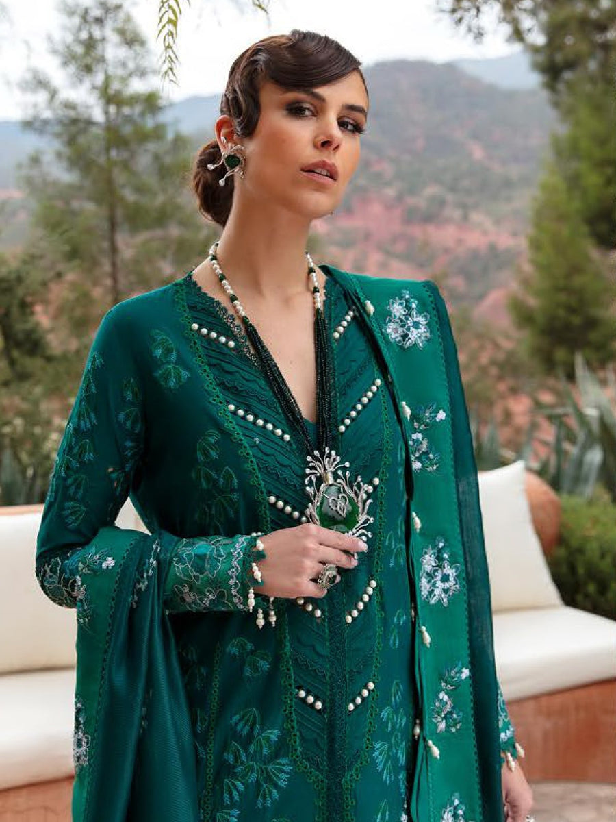 Republic WomensWear Unstitched Amaani Luxury Lawn 3Pc Suit D-5A Oran