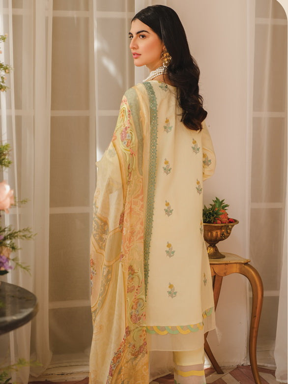 RAAYA Embroidered Luxury Lawn Unstitched 3 Piece Suit - AATOSSA