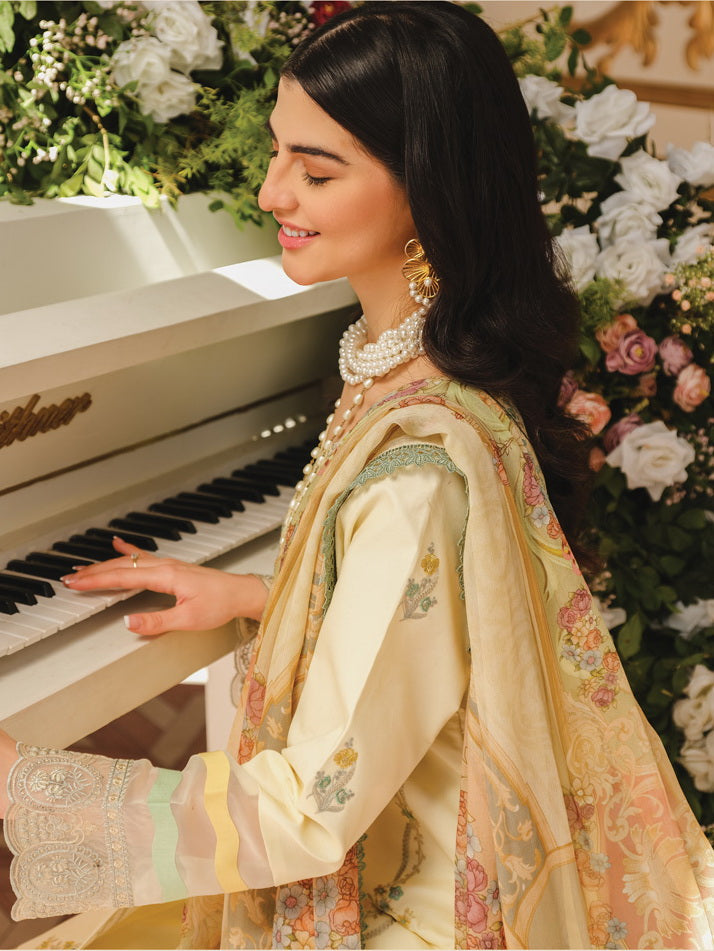 RAAYA Embroidered Luxury Lawn Unstitched 3 Piece Suit - AATOSSA
