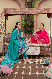 Cross Stitch Winter Edit Unstitched Khaddar 3Pc D-05 GARLAND BLOOM