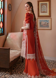 Afrozeh Gul Bahar Festive Eid Lawn Unstitched 3 PCS Suit D-05 Gulab - FaisalFabrics.pk