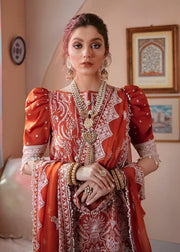 Afrozeh Gul Bahar Festive Eid Lawn Unstitched 3 PCS Suit D-05 Gulab - FaisalFabrics.pk