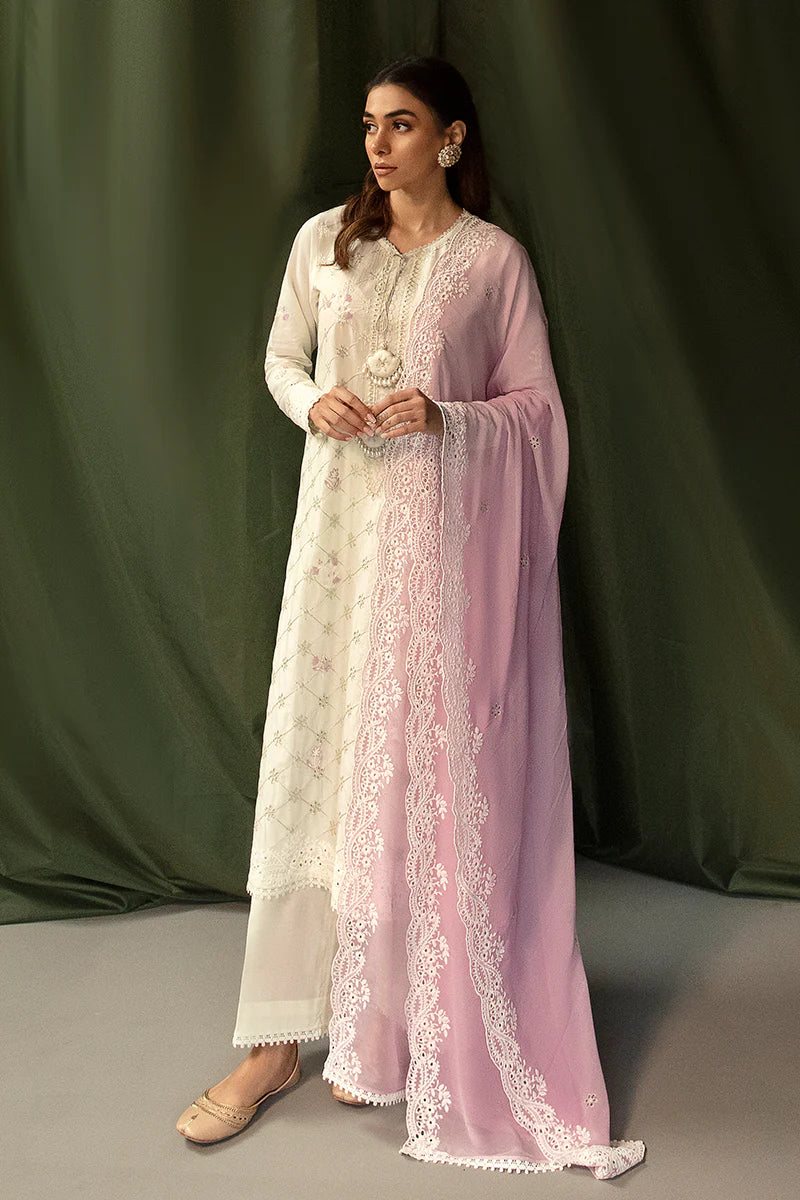 Cross Stitch Mahiri Unstitched Embroidered Lawn 3Pc D-05 LAVENDER ELARA