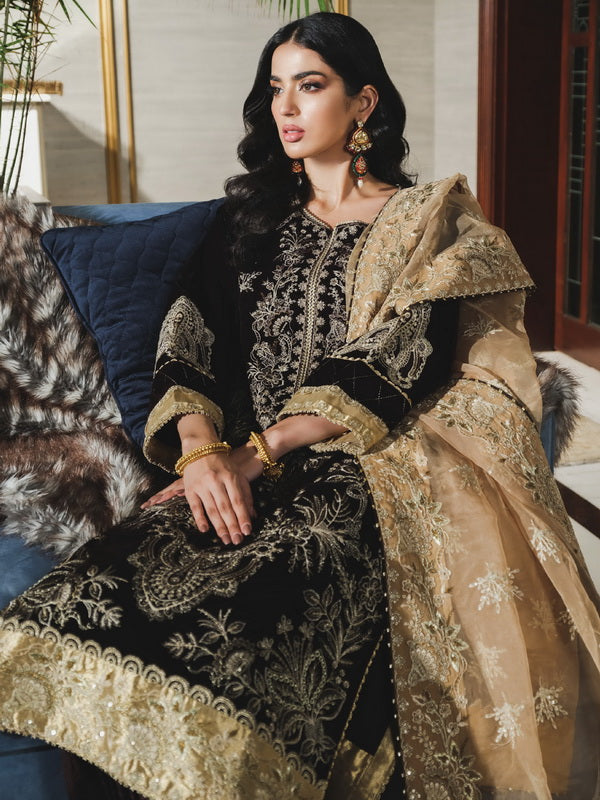 Rang Rasiya Tehwaar Unstitched Luxury Velvet 3Pc Suit D-05 Bakhtawar