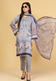Zareen Vol-02 Staple Digital Printed Unstitched 3Pc Suit D-05