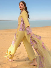 Rang Rasiya Premium Lawn Embroidered Unstitched 3Pc Suit D-05 Isabella