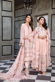 Alizeh Fashion Mahyar Embroidered Festive Chiffon 3PCS Suit D-05 Nur - FaisalFabrics.pk