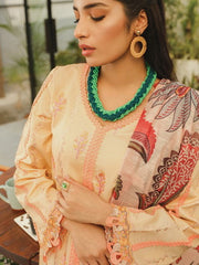 Rang Rasiya LifeStyle Embroidered Lawn Unstitched 3Pc Suit D-05 Aria