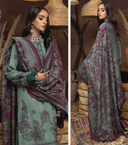 Carvaan by Humdum Unstitched Embroidered Leather Peach 3Pc Suit D-06
