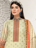 Rashk e Qamar by Riaz Center Unstitched Twilll Digital Linen 3Pc D-06