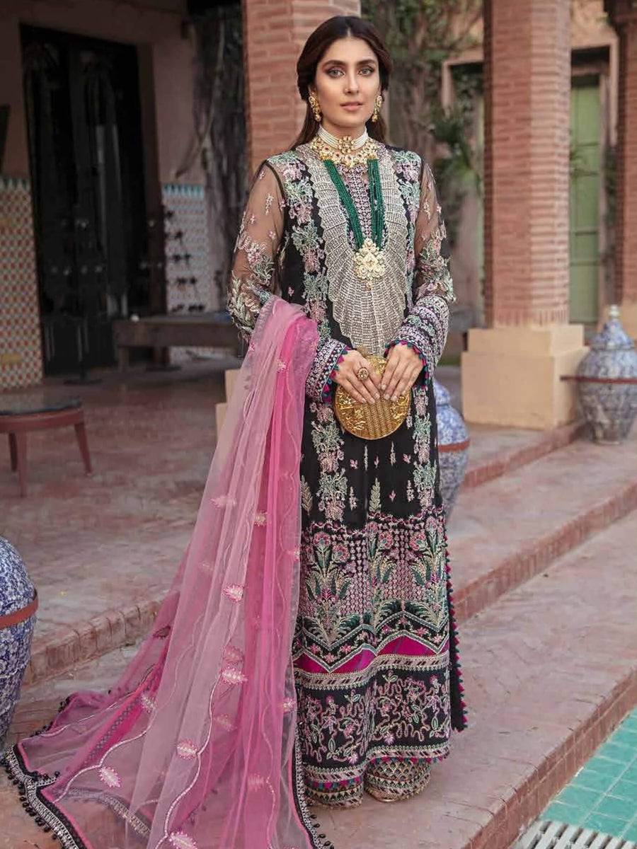 Afrozeh Hayyat Wedding Formals Embroidered 3Pc Suit D-08 Kiara - FaisalFabrics.pk