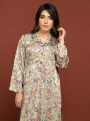 Labisa Silk di Kurti Unstitched Printed Silk 1Pc Shirt D-06