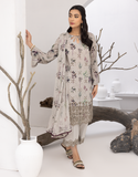 Puri Fabrics Flora Printed & Embroidered Swiss Lawn 3 Piece Suit D-06