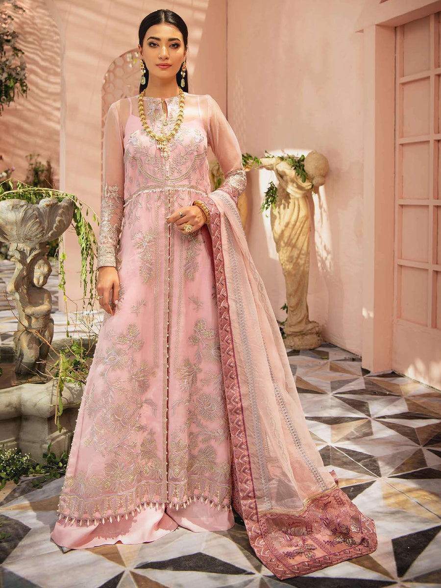 AIK Atelier Mystique Organza and Tulle Embroidered 3 Piece Suit Look-06 - FaisalFabrics.pk