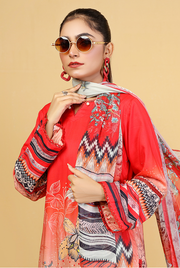 Zareen Vol-02 Staple Digital Printed Unstitched 3Pc Suit D-06