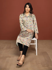 Labisa Silk di Kurti Unstitched Printed Silk 1Pc Shirt D-06