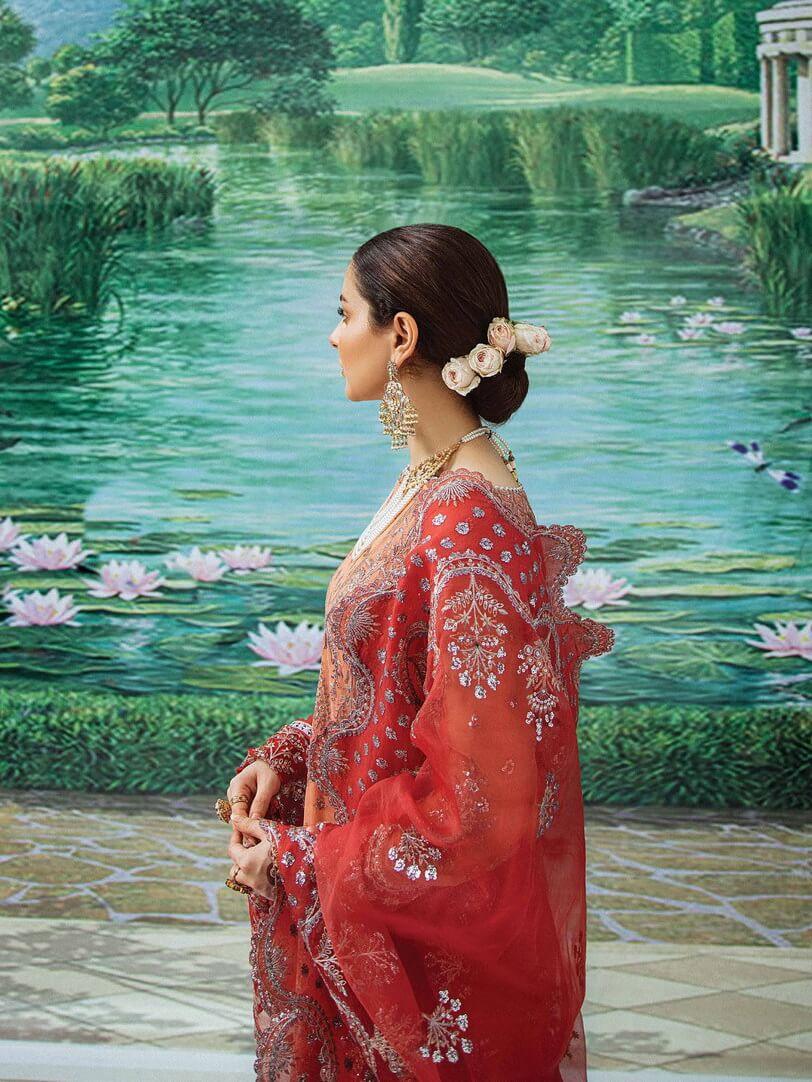 Afrozeh Shehnai Wedding Formals Embroidered 3Pc Suit D-06 Tabassum - FaisalFabrics.pk
