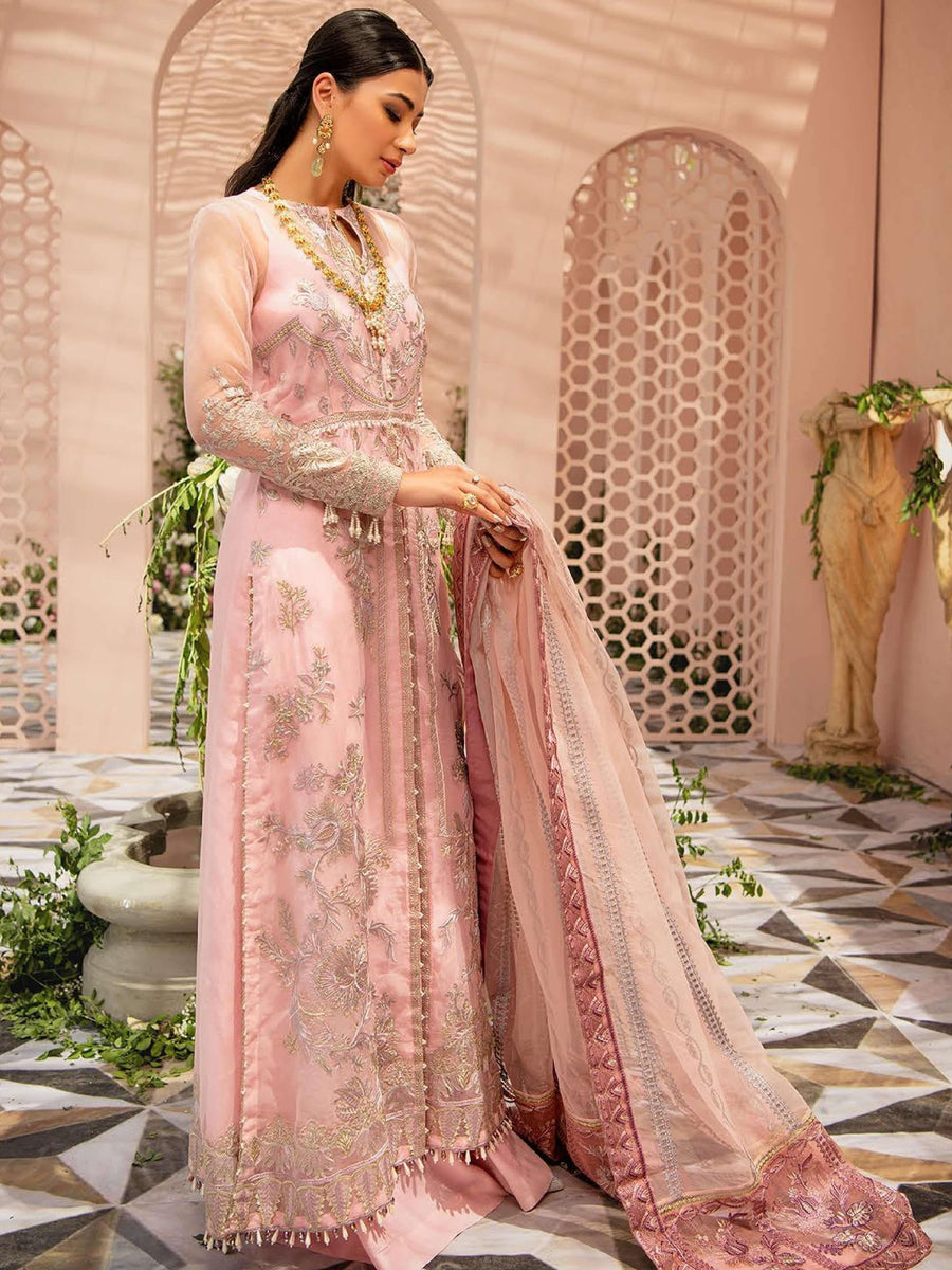 AIK Atelier Mystique Organza and Tulle Embroidered 3 Piece Suit Look-06 - FaisalFabrics.pk