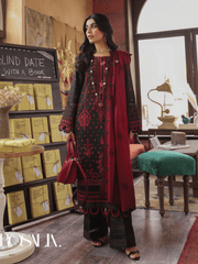 Rang Rasiya Premium Winter Unstitched Linen 3Pc Suit D-06 ROSALIA