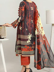 Harnour Vol-03 by Al-Kareem Fabrics Printed Lawn 3 Piece Suit D-06