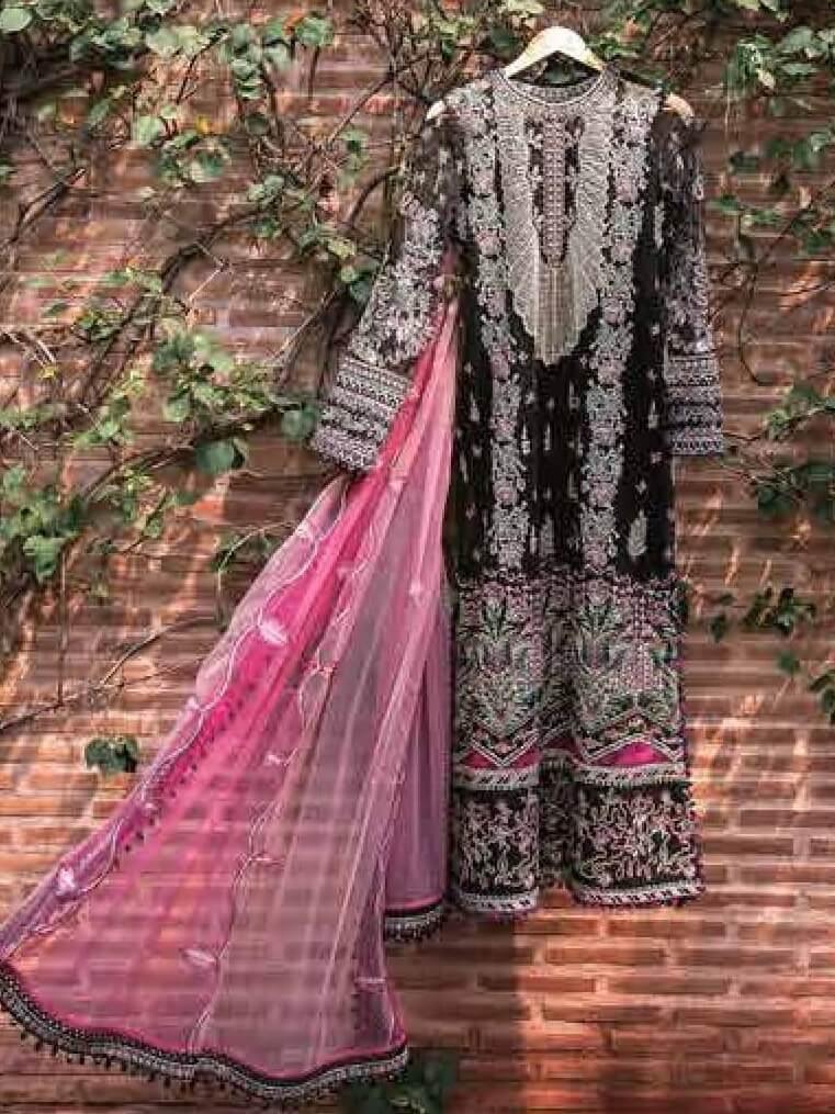 Afrozeh Hayyat Wedding Formals Embroidered 3Pc Suit D-08 Kiara - FaisalFabrics.pk
