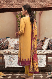 Cross Stitch Winter Edit Unstitched Khaddar 3Pc D-06 AMBER GLOW