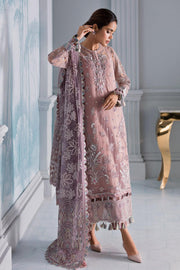 Jazmin Iris Luxury Formal Net Unstitched 3PC Suit D-06 FIORA - FaisalFabrics.pk