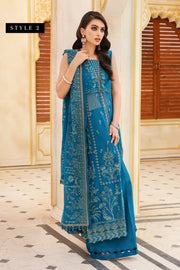Xenia Formals Preesia Unstitched Chiffon 3Pc Suit D-06 MEHR