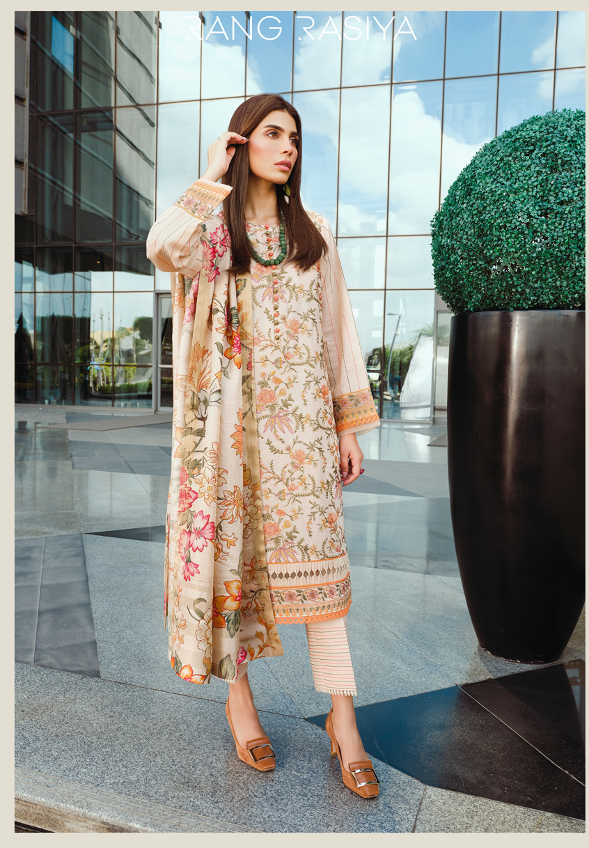Rang Rasiya Dosti The Winter Affair Unstitched 3Pc Suit D-06 Sherine
