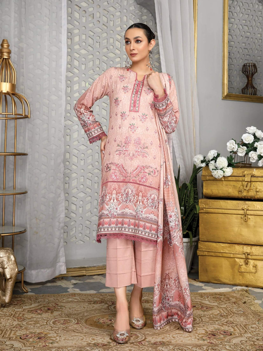 Dastaan by Humdum Unstitched Viscose Karandi 3Pc Suit D-06