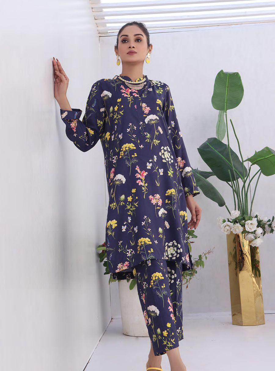 Moosa Jee Farooq Textile Izhaan Premium Printed Linen 2Pc Suit D-06